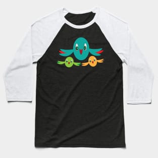 Colourful Sparrows Baseball T-Shirt